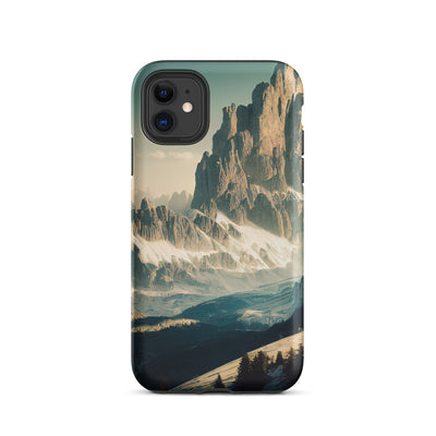 Dolomiten - Landschaftsmalerei - iPhone Schutzhülle (robust) berge xxx iPhone 11