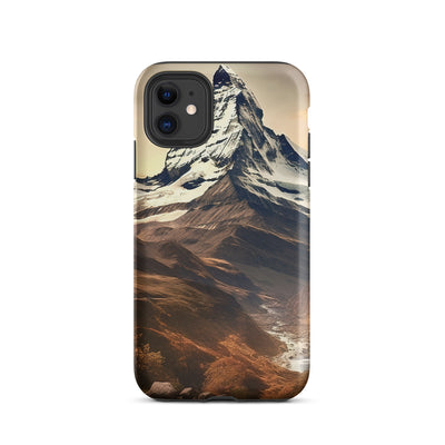 Matterhorn - Epische Malerei - Landschaft - iPhone Schutzhülle (robust) berge xxx iPhone 11