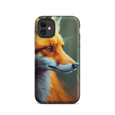 Fuchs - Ölmalerei - Schönes Kunstwerk - iPhone Schutzhülle (robust) camping xxx iPhone 11