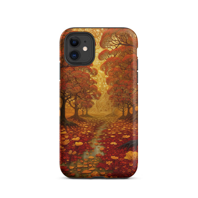 Wald im Herbst und kleiner Bach - iPhone Schutzhülle (robust) camping xxx iPhone 11