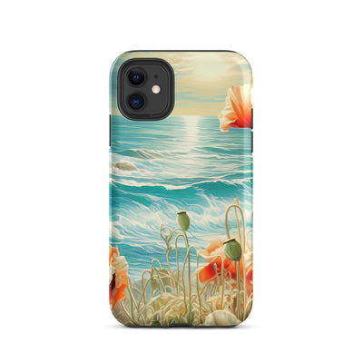 Blumen, Meer und Sonne - Malerei - iPhone Schutzhülle (robust) camping xxx iPhone 11