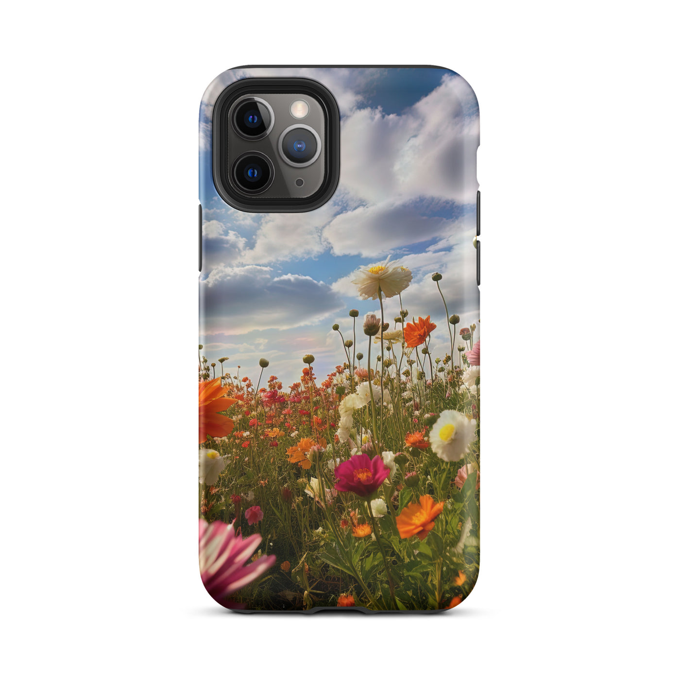Blumenfeld und Sonnenschein - iPhone Schutzhülle (robust) camping xxx iPhone 11 Pro
