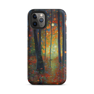 Wald voller Bäume - Herbstliche Stimmung - Malerei - iPhone Schutzhülle (robust) camping xxx iPhone 11 Pro