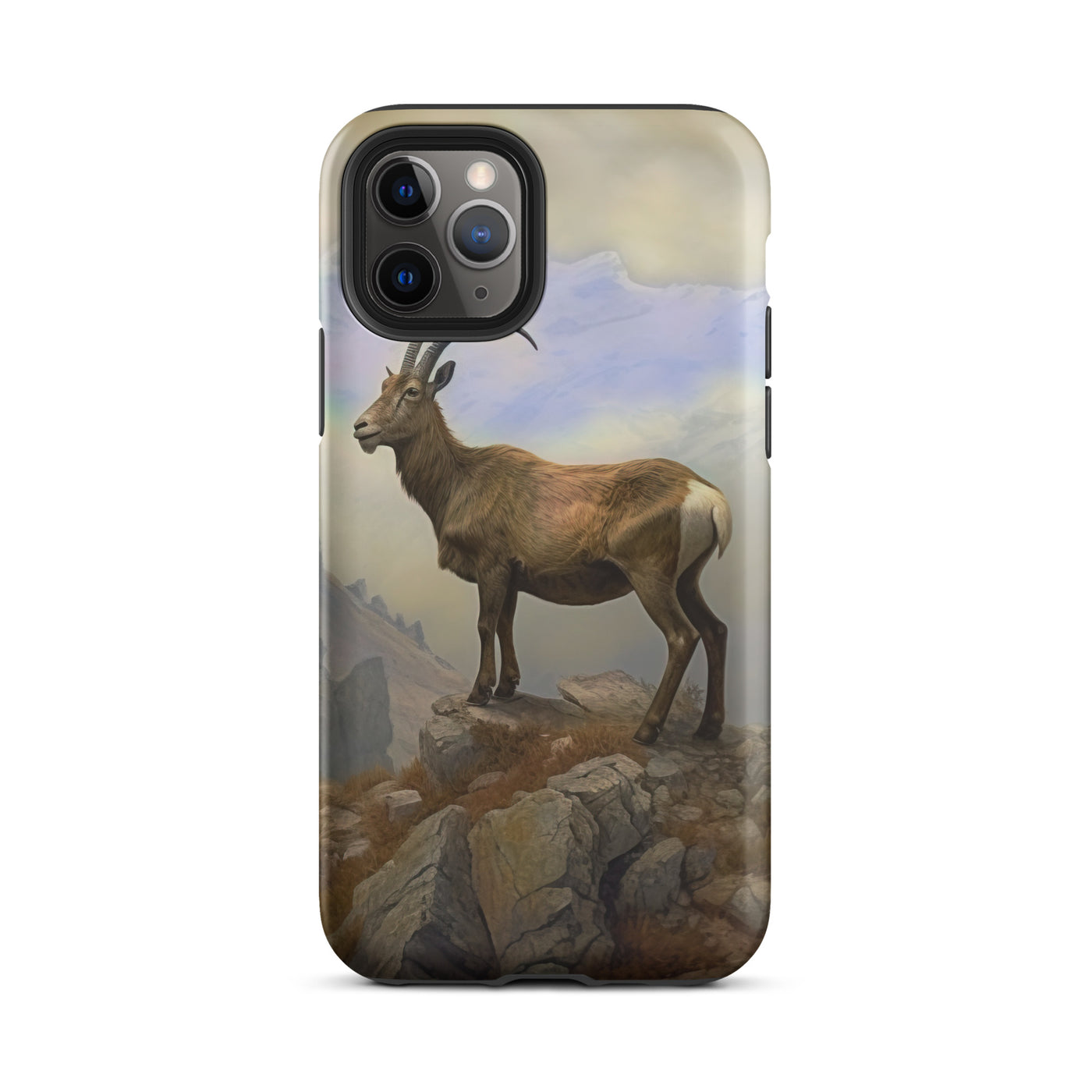 Steinbock am Berg - Wunderschöne Malerei - iPhone Schutzhülle (robust) berge xxx iPhone 11 Pro