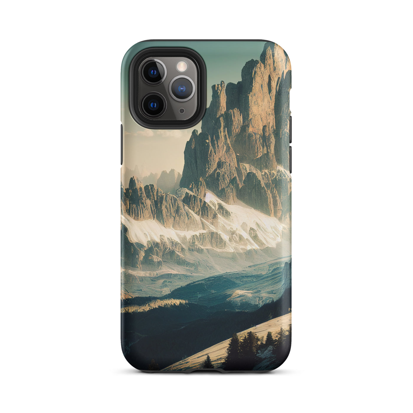 Dolomiten - Landschaftsmalerei - iPhone Schutzhülle (robust) berge xxx iPhone 11 Pro