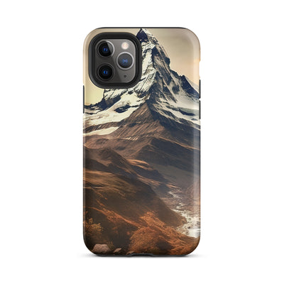 Matterhorn - Epische Malerei - Landschaft - iPhone Schutzhülle (robust) berge xxx iPhone 11 Pro