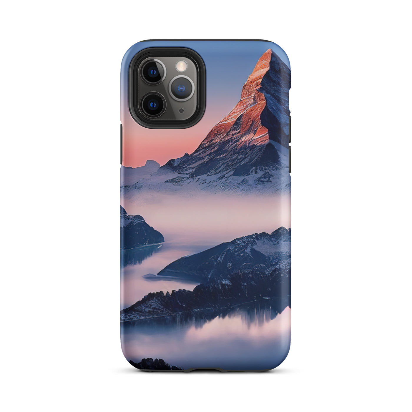 Matternhorn - Nebel - Berglandschaft - Malerei - iPhone Schutzhülle (robust) berge xxx iPhone 11 Pro