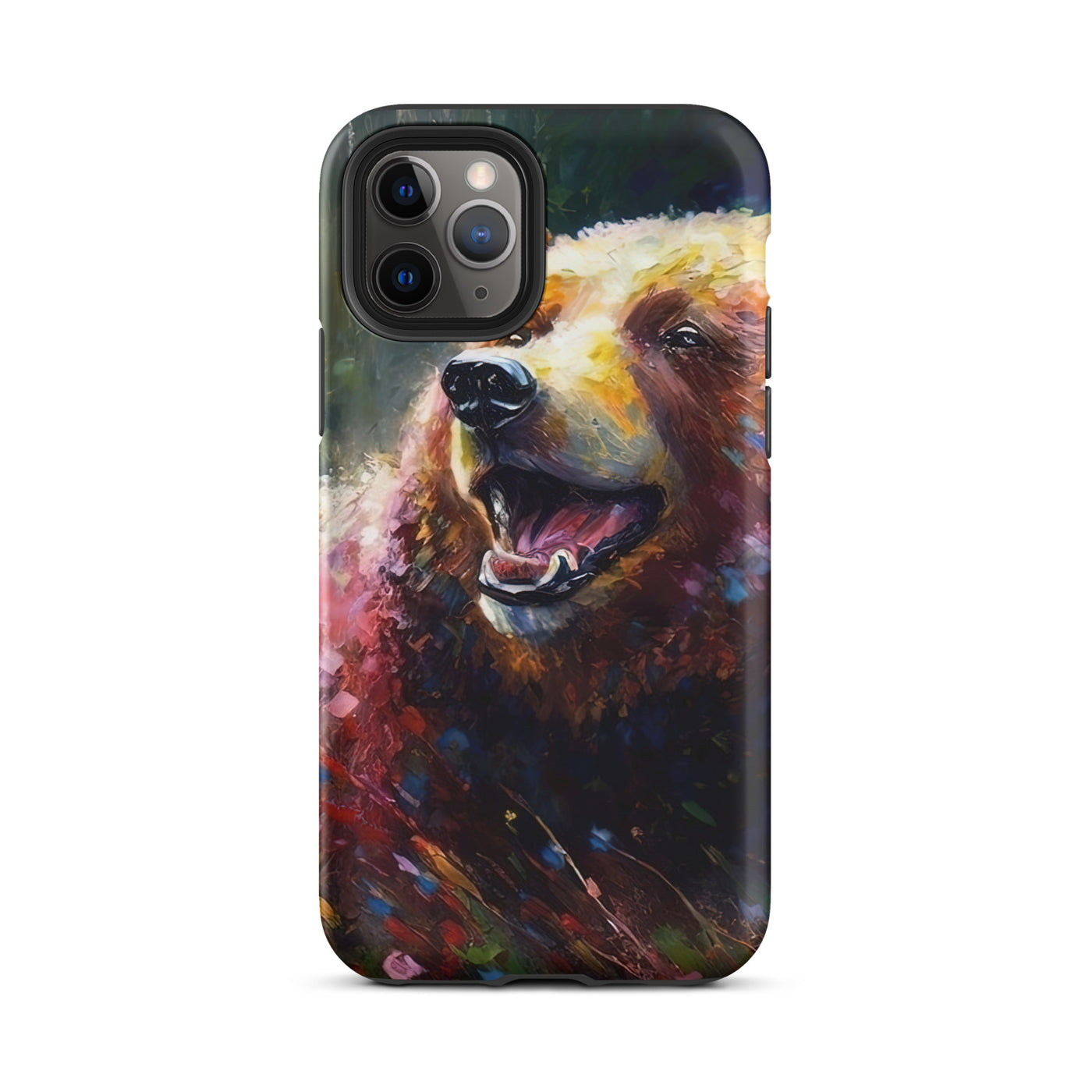 Süßer Bär - Ölmalerei - iPhone Schutzhülle (robust) camping xxx iPhone 11 Pro