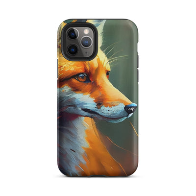 Fuchs - Ölmalerei - Schönes Kunstwerk - iPhone Schutzhülle (robust) camping xxx iPhone 11 Pro