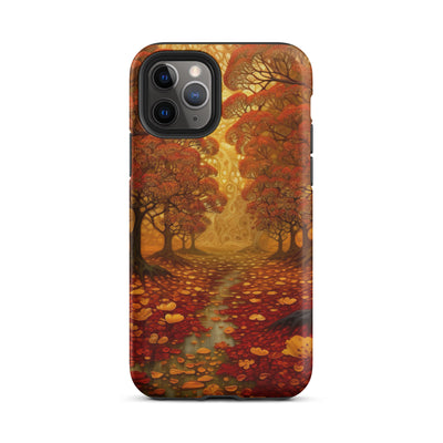 Wald im Herbst und kleiner Bach - iPhone Schutzhülle (robust) camping xxx iPhone 11 Pro