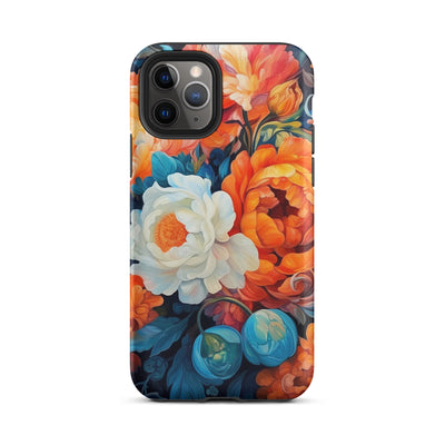 Bunte Blumen - Schöne Malerei - iPhone Schutzhülle (robust) camping xxx iPhone 11 Pro
