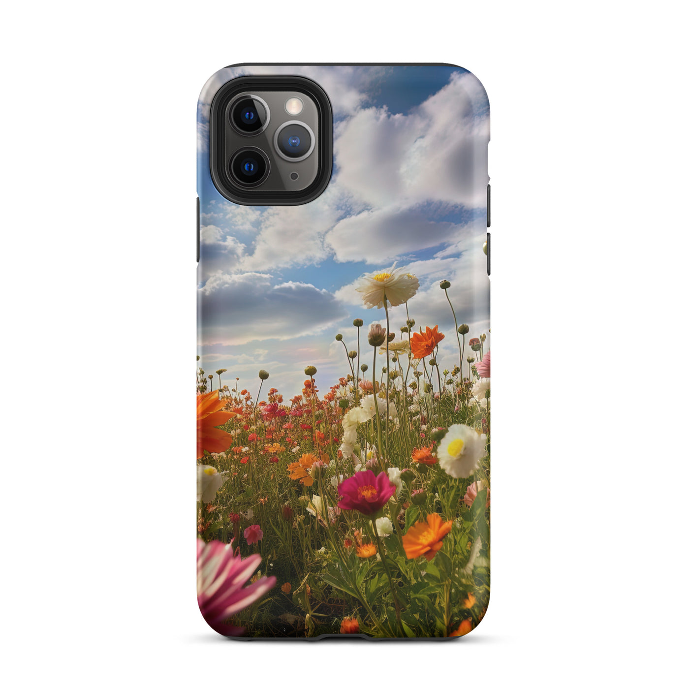 Blumenfeld und Sonnenschein - iPhone Schutzhülle (robust) camping xxx iPhone 11 Pro Max
