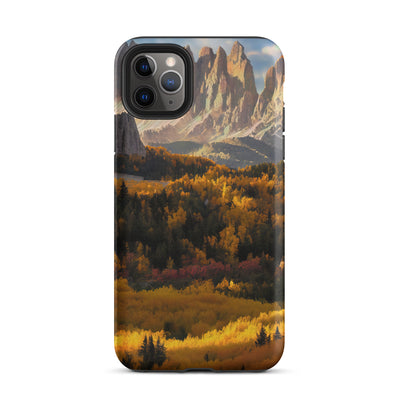 Dolomiten Berge - Malerei - iPhone Schutzhülle (robust) berge xxx iPhone 11 Pro Max