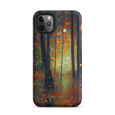 Wald voller Bäume - Herbstliche Stimmung - Malerei - iPhone Schutzhülle (robust) camping xxx iPhone 11 Pro Max