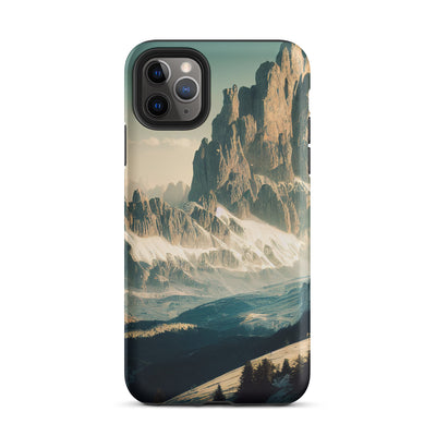 Dolomiten - Landschaftsmalerei - iPhone Schutzhülle (robust) berge xxx iPhone 11 Pro Max