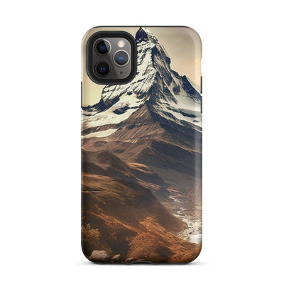 Matterhorn - Epische Malerei - Landschaft - iPhone Schutzhülle (robust) berge xxx iPhone 11 Pro Max
