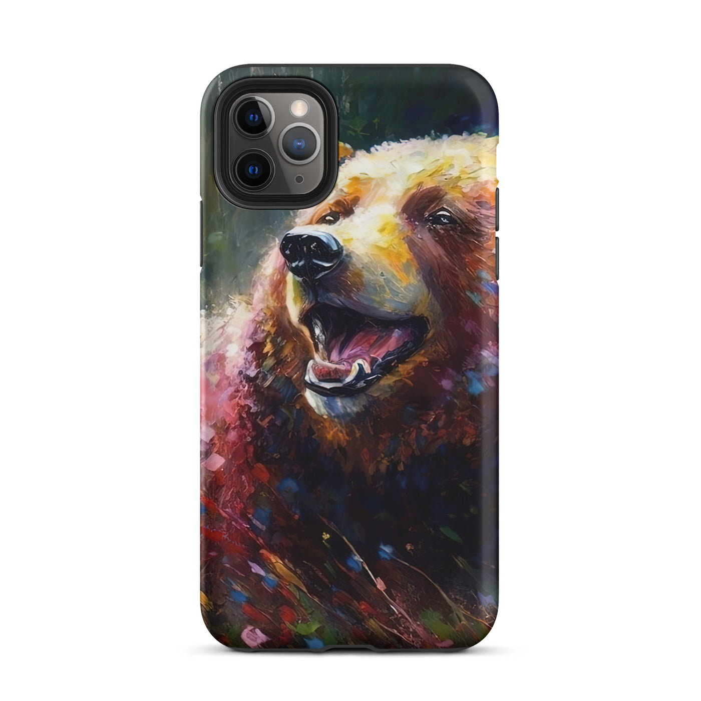 Süßer Bär - Ölmalerei - iPhone Schutzhülle (robust) camping xxx iPhone 11 Pro Max