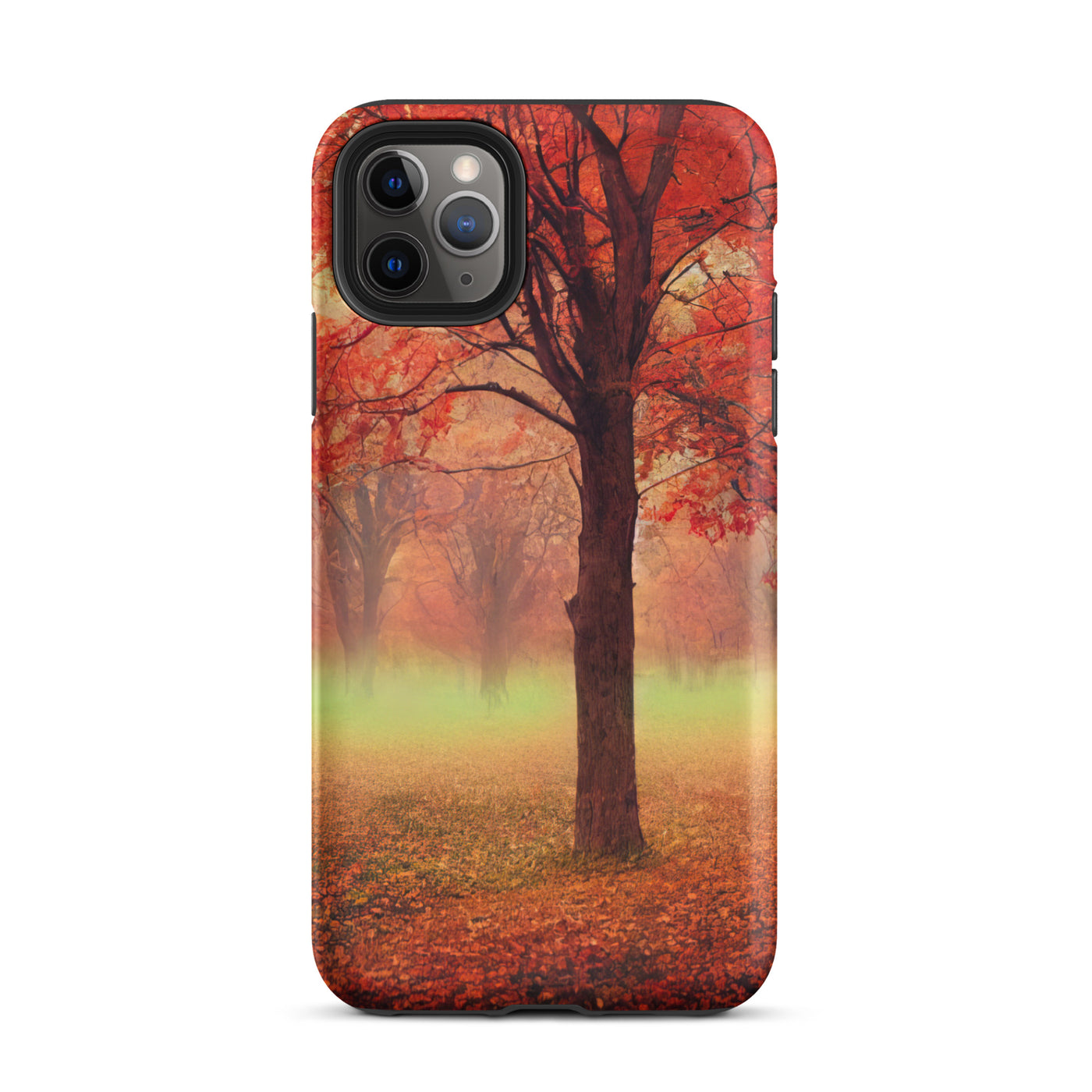 Wald im Herbst - Rote Herbstblätter - iPhone Schutzhülle (robust) camping xxx iPhone 11 Pro Max