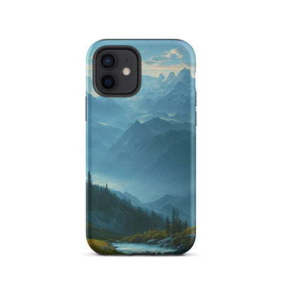 Gebirge, Wald und Bach - iPhone Schutzhülle (robust) berge xxx iPhone 12