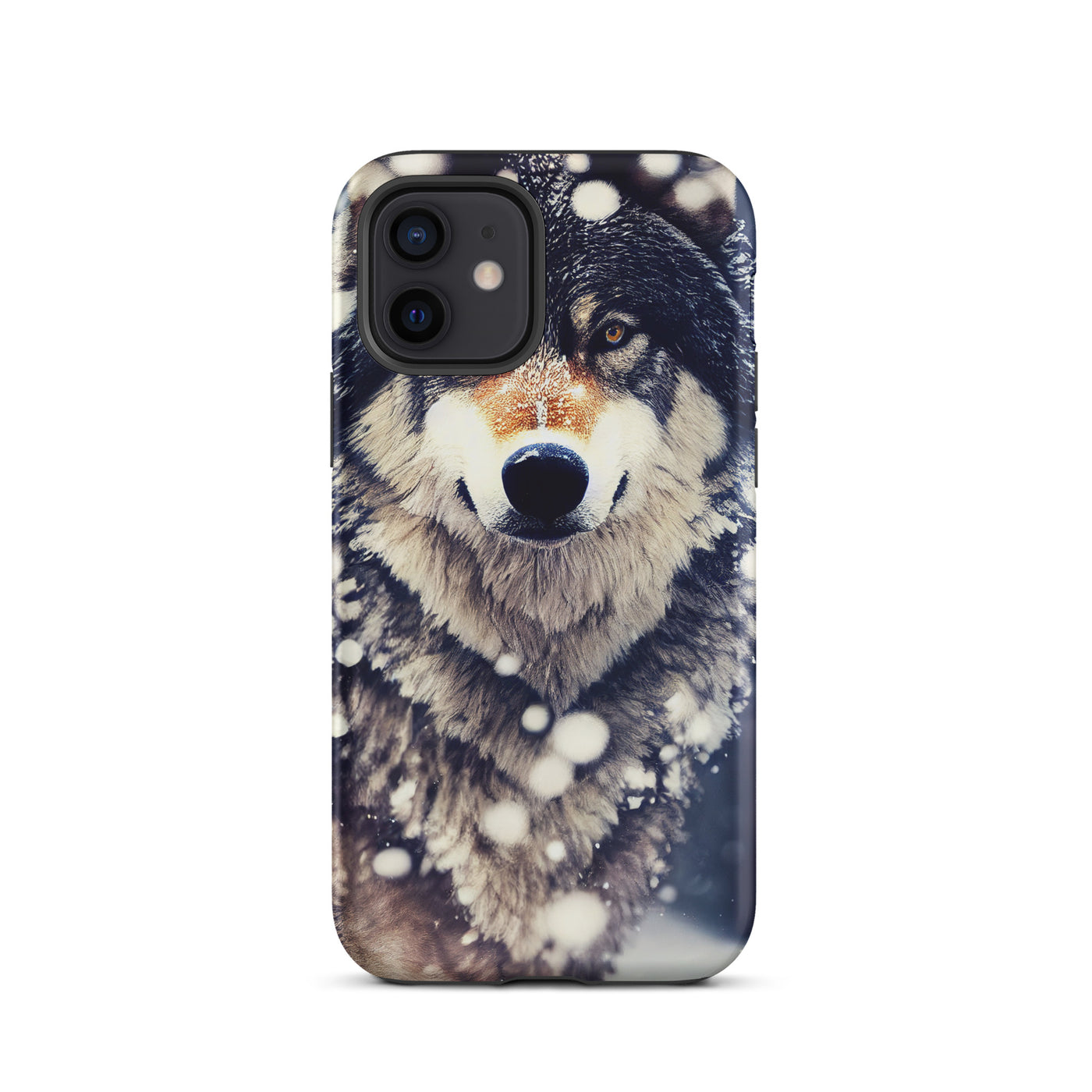 Wolf im Schnee - Episches Foto - iPhone Schutzhülle (robust) camping xxx iPhone 12