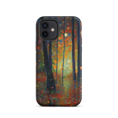 Wald voller Bäume - Herbstliche Stimmung - Malerei - iPhone Schutzhülle (robust) camping xxx iPhone 12