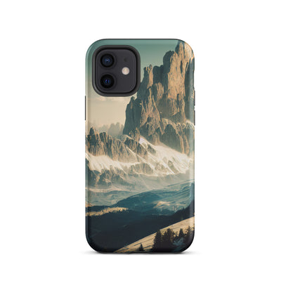 Dolomiten - Landschaftsmalerei - iPhone Schutzhülle (robust) berge xxx iPhone 12