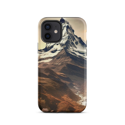 Matterhorn - Epische Malerei - Landschaft - iPhone Schutzhülle (robust) berge xxx iPhone 12