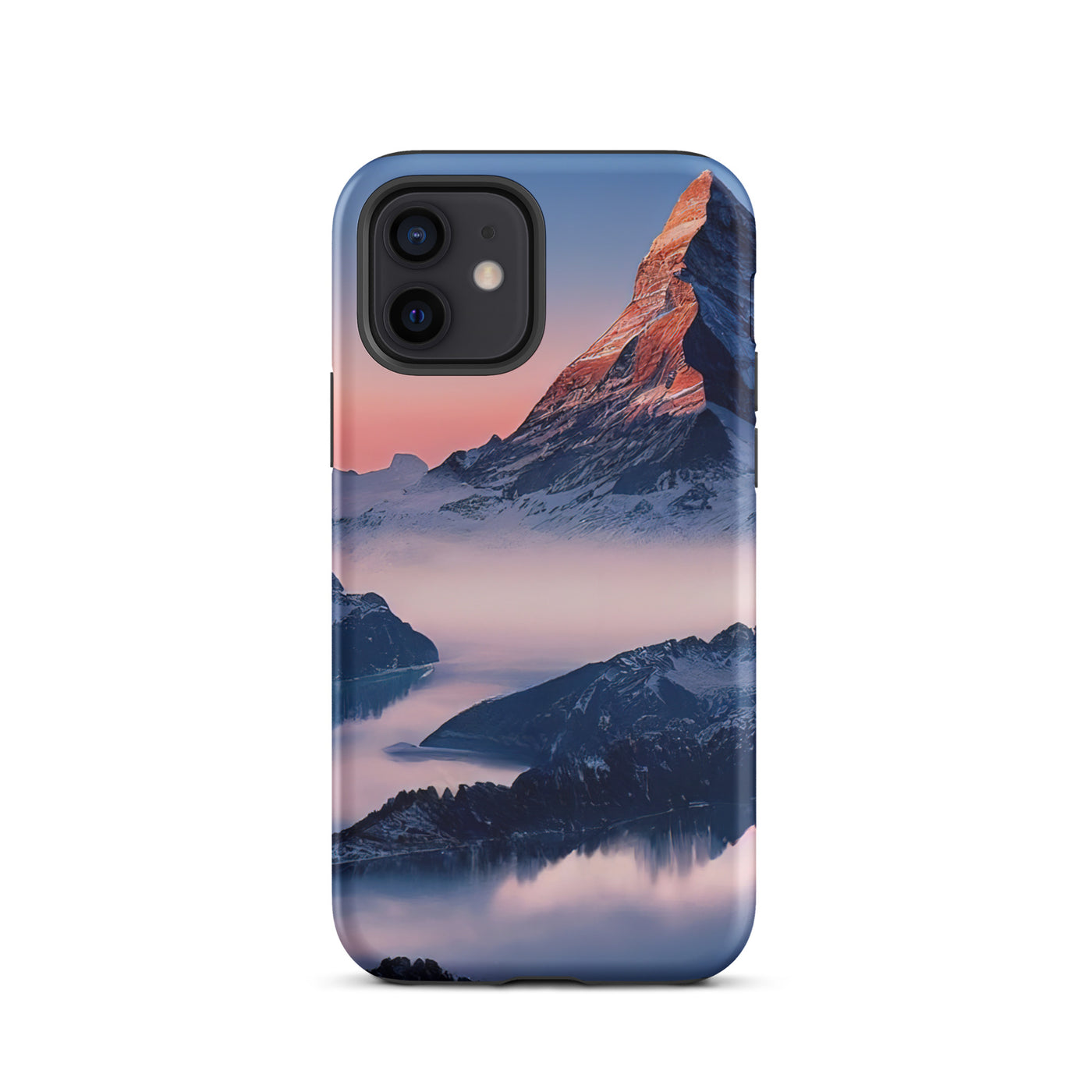 Matternhorn - Nebel - Berglandschaft - Malerei - iPhone Schutzhülle (robust) berge xxx iPhone 12