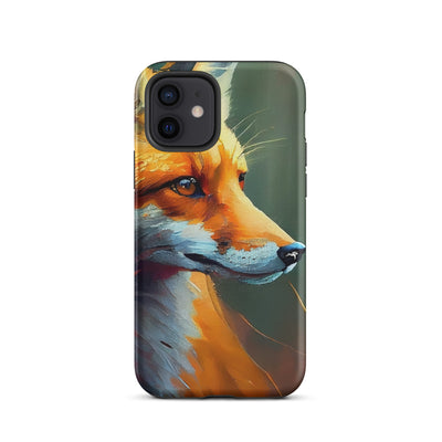 Fuchs - Ölmalerei - Schönes Kunstwerk - iPhone Schutzhülle (robust) camping xxx iPhone 12