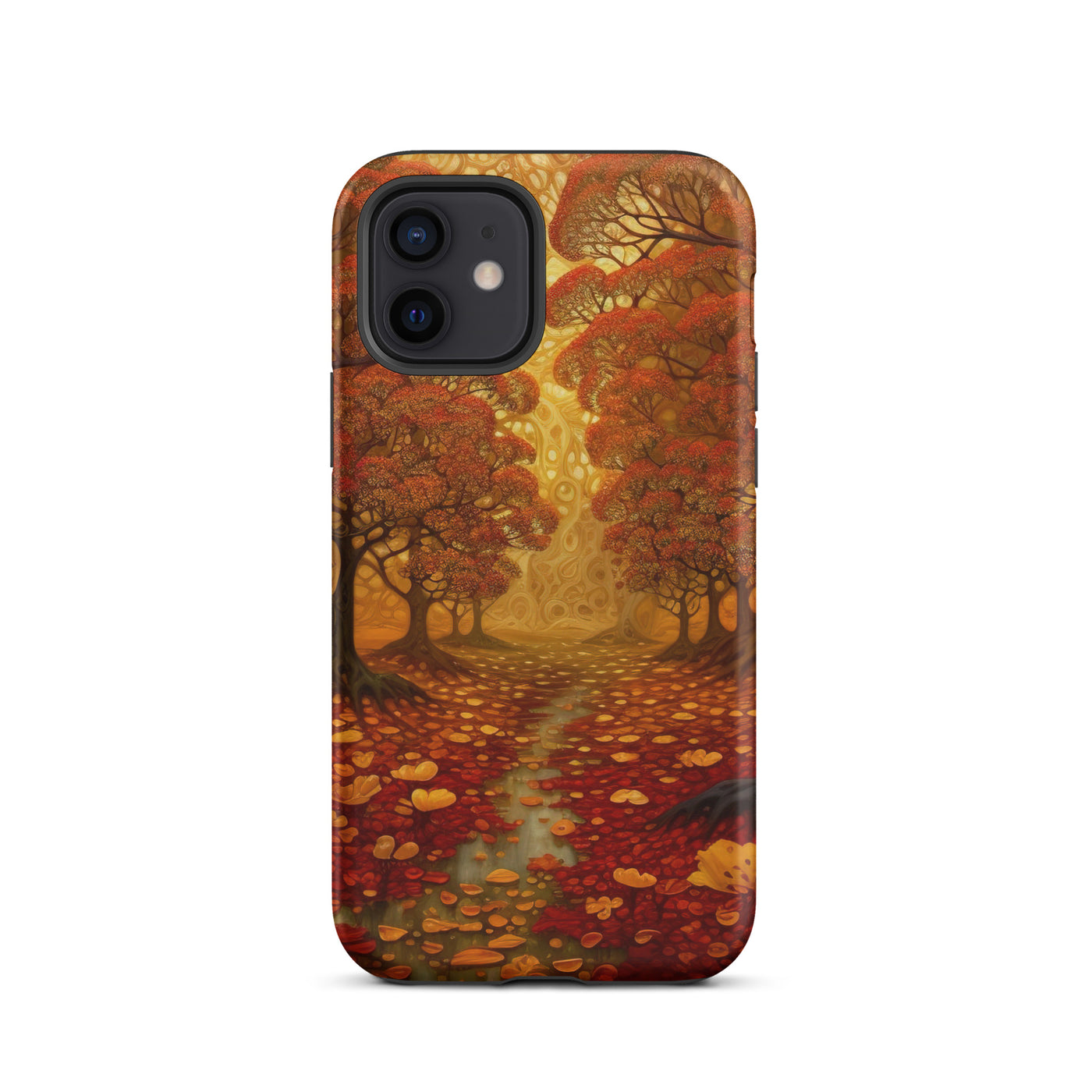 Wald im Herbst und kleiner Bach - iPhone Schutzhülle (robust) camping xxx iPhone 12