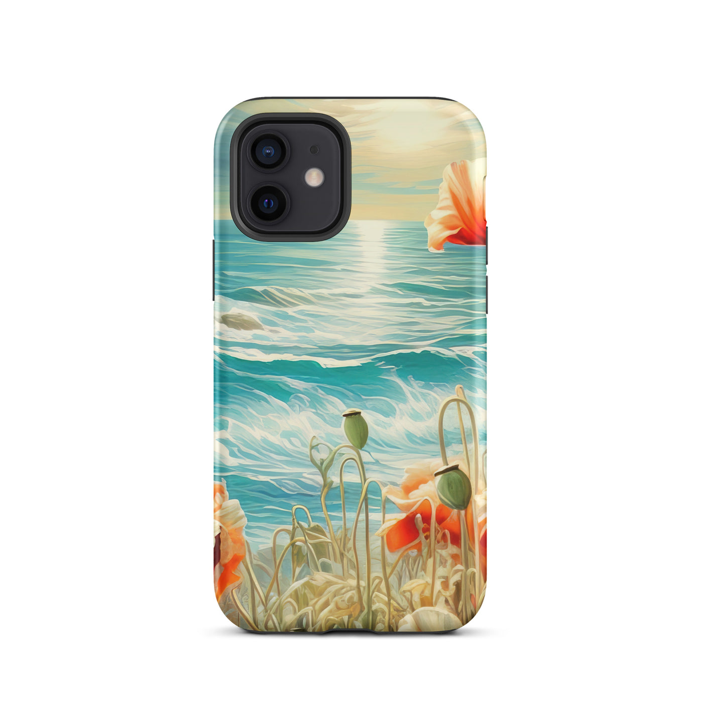 Blumen, Meer und Sonne - Malerei - iPhone Schutzhülle (robust) camping xxx iPhone 12