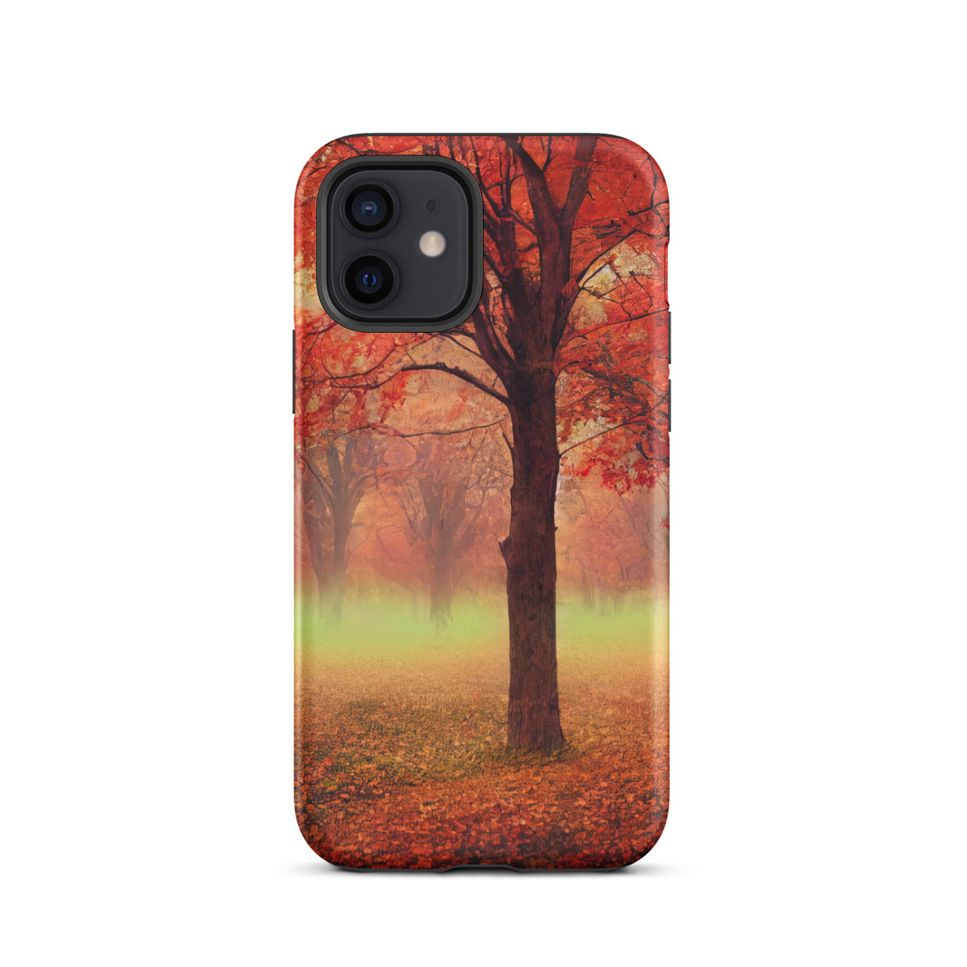 Wald im Herbst - Rote Herbstblätter - iPhone Schutzhülle (robust) camping xxx iPhone 12