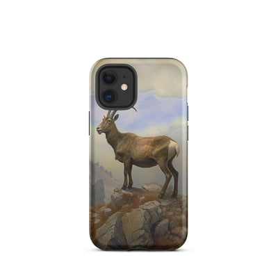Steinbock am Berg - Wunderschöne Malerei - iPhone Schutzhülle (robust) berge xxx iPhone 12 mini