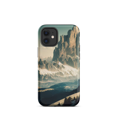 Dolomiten - Landschaftsmalerei - iPhone Schutzhülle (robust) berge xxx iPhone 12 mini