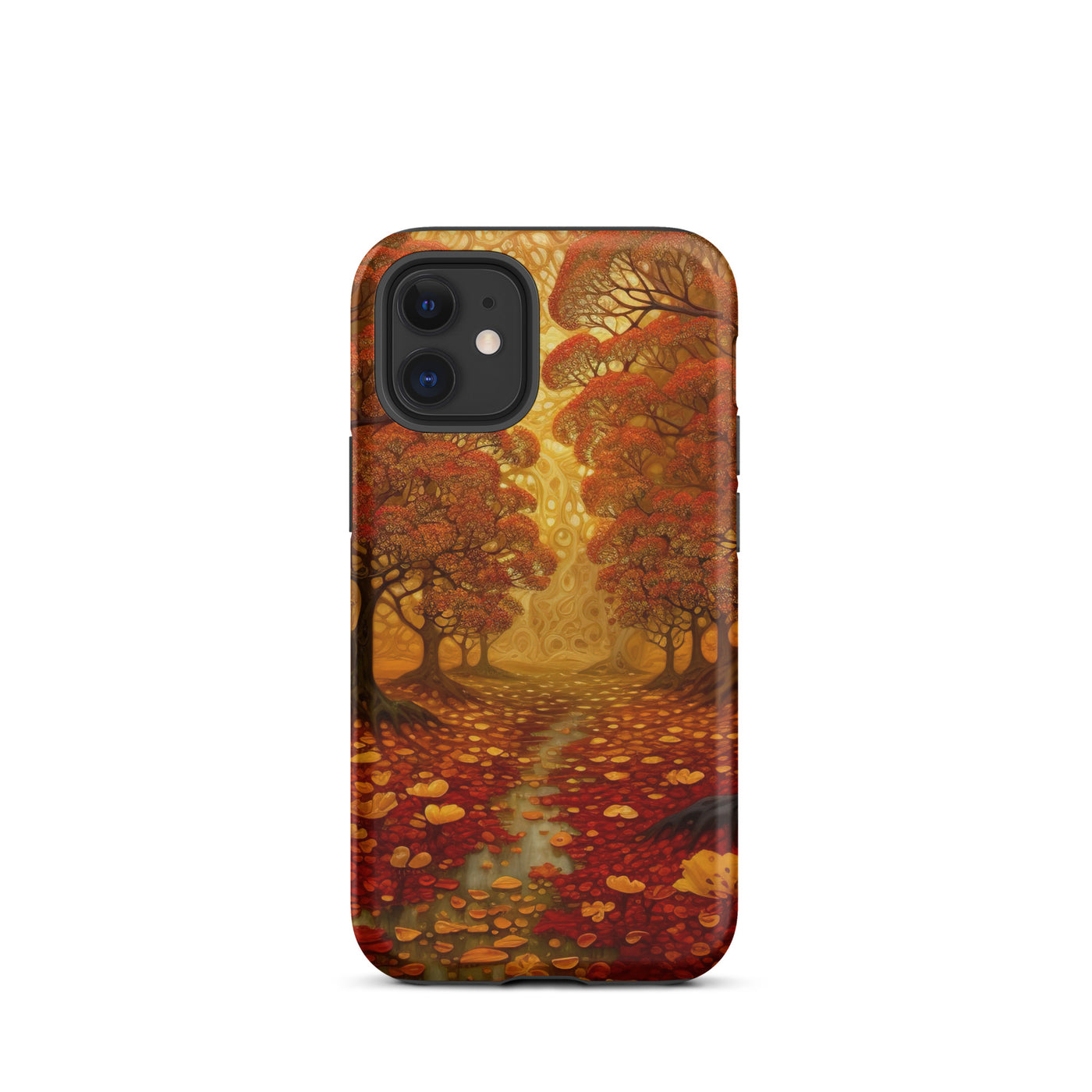Wald im Herbst und kleiner Bach - iPhone Schutzhülle (robust) camping xxx iPhone 12 mini