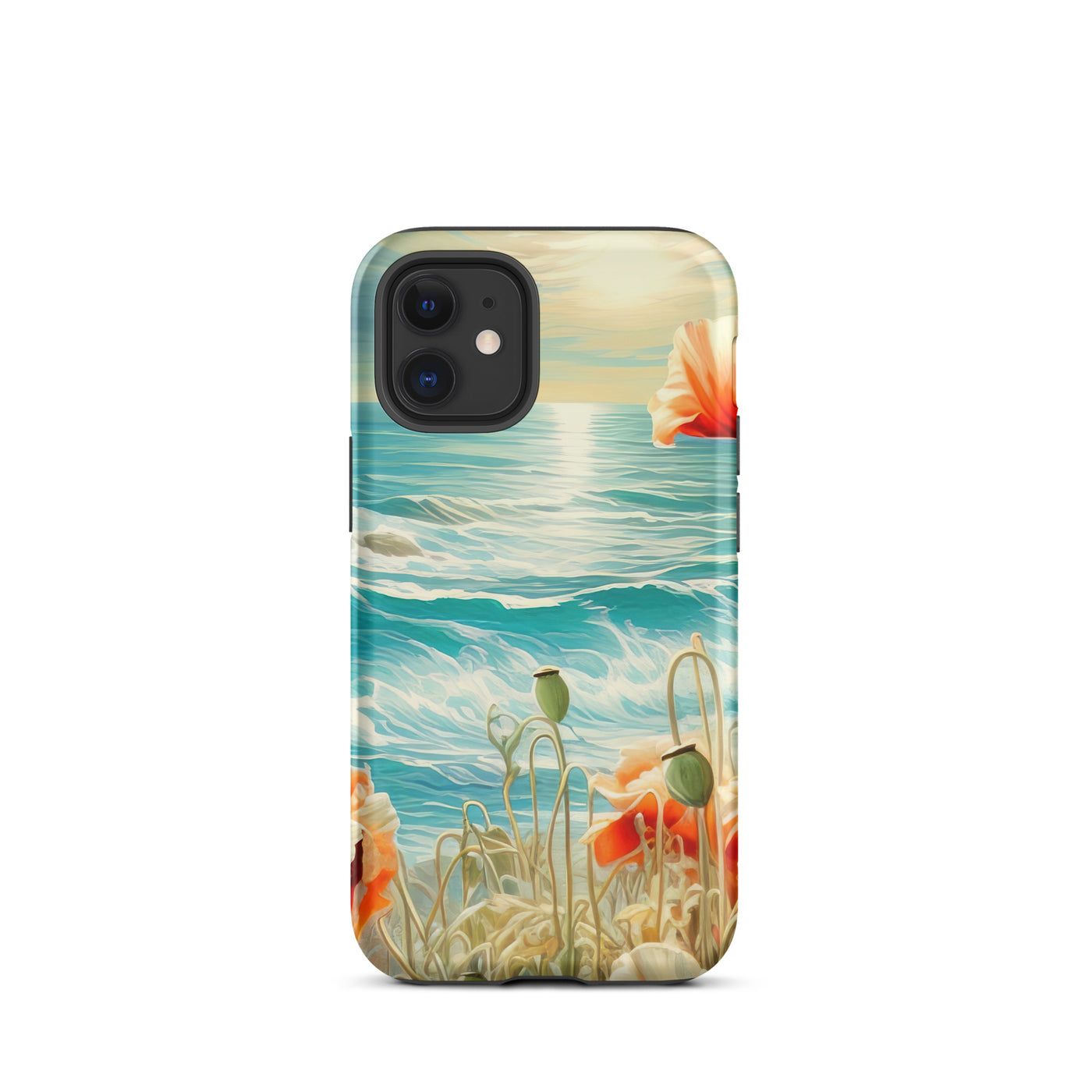 Blumen, Meer und Sonne - Malerei - iPhone Schutzhülle (robust) camping xxx iPhone 12 mini