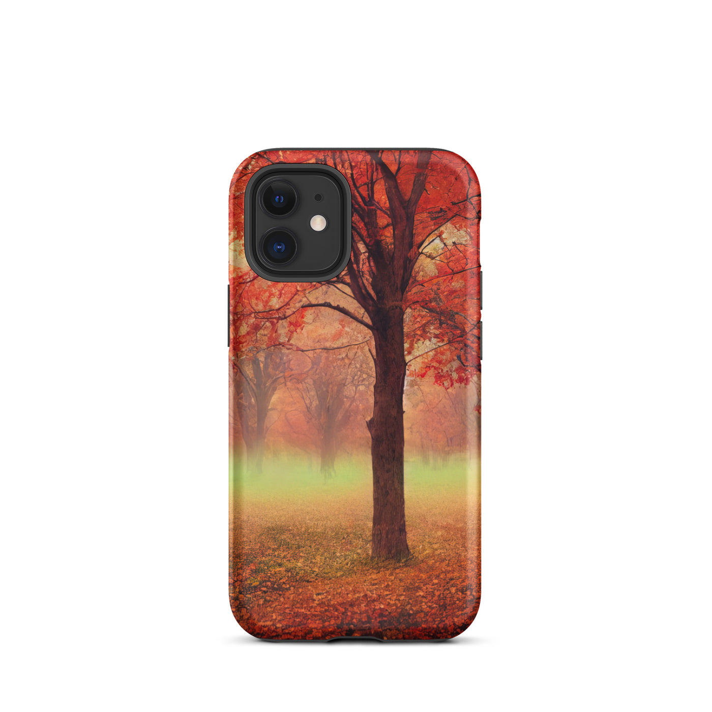 Wald im Herbst - Rote Herbstblätter - iPhone Schutzhülle (robust) camping xxx iPhone 12 mini
