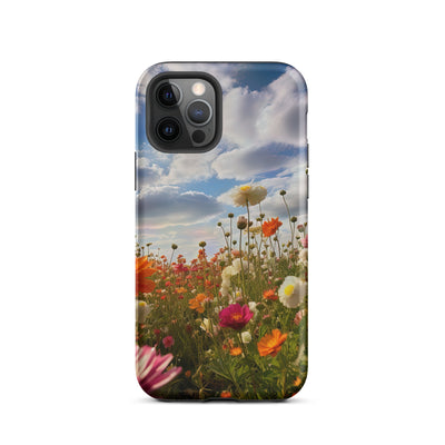 Blumenfeld und Sonnenschein - iPhone Schutzhülle (robust) camping xxx iPhone 12 Pro