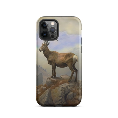 Steinbock am Berg - Wunderschöne Malerei - iPhone Schutzhülle (robust) berge xxx iPhone 12 Pro