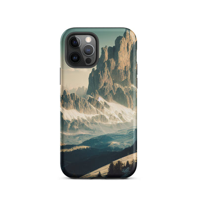 Dolomiten - Landschaftsmalerei - iPhone Schutzhülle (robust) berge xxx iPhone 12 Pro