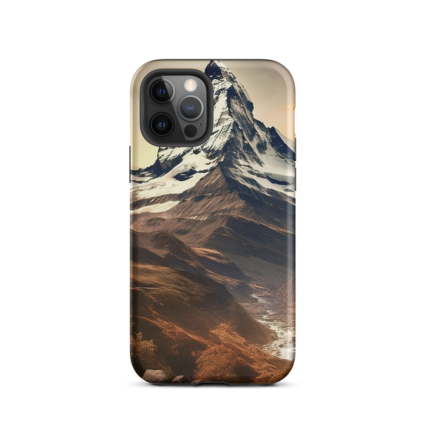 Matterhorn - Epische Malerei - Landschaft - iPhone Schutzhülle (robust) berge xxx iPhone 12 Pro