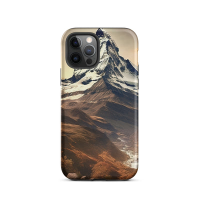 Matterhorn - Epische Malerei - Landschaft - iPhone Schutzhülle (robust) berge xxx iPhone 12 Pro