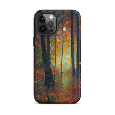 Wald voller Bäume - Herbstliche Stimmung - Malerei - iPhone Schutzhülle (robust) camping xxx iPhone 12 Pro Max