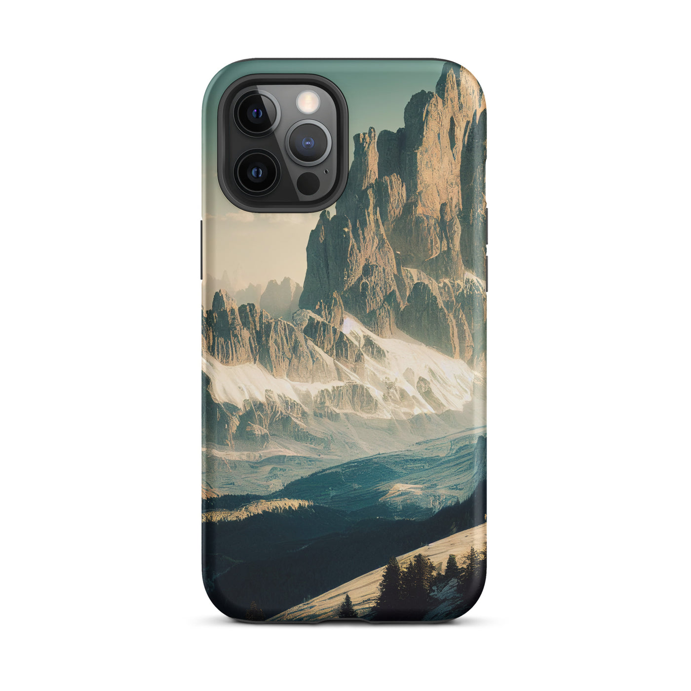 Dolomiten - Landschaftsmalerei - iPhone Schutzhülle (robust) berge xxx iPhone 12 Pro Max