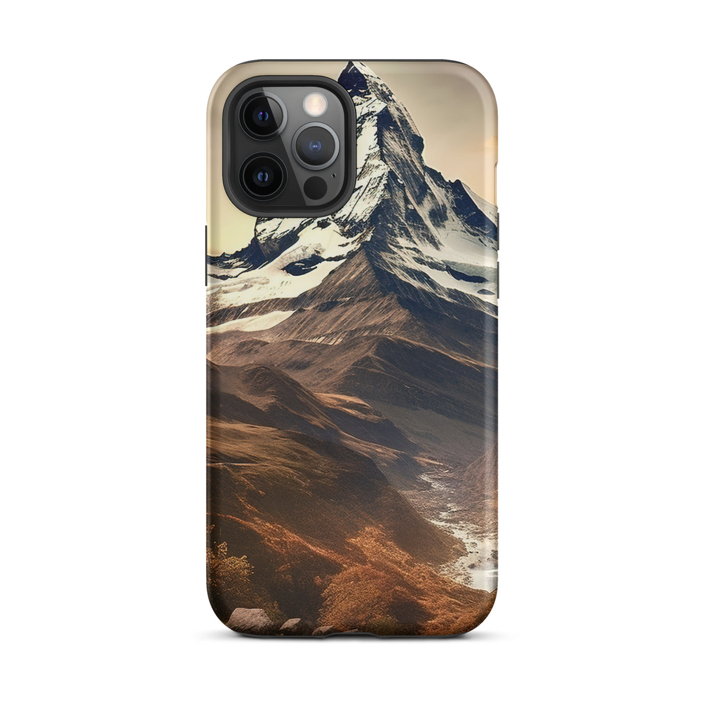 Matterhorn - Epische Malerei - Landschaft - iPhone Schutzhülle (robust) berge xxx iPhone 12 Pro Max