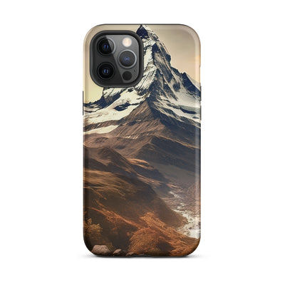 Matterhorn - Epische Malerei - Landschaft - iPhone Schutzhülle (robust) berge xxx iPhone 12 Pro Max