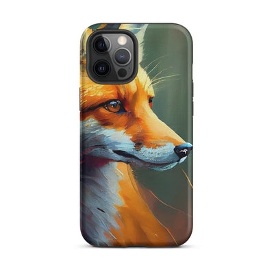 Fuchs - Ölmalerei - Schönes Kunstwerk - iPhone Schutzhülle (robust) camping xxx iPhone 12 Pro Max