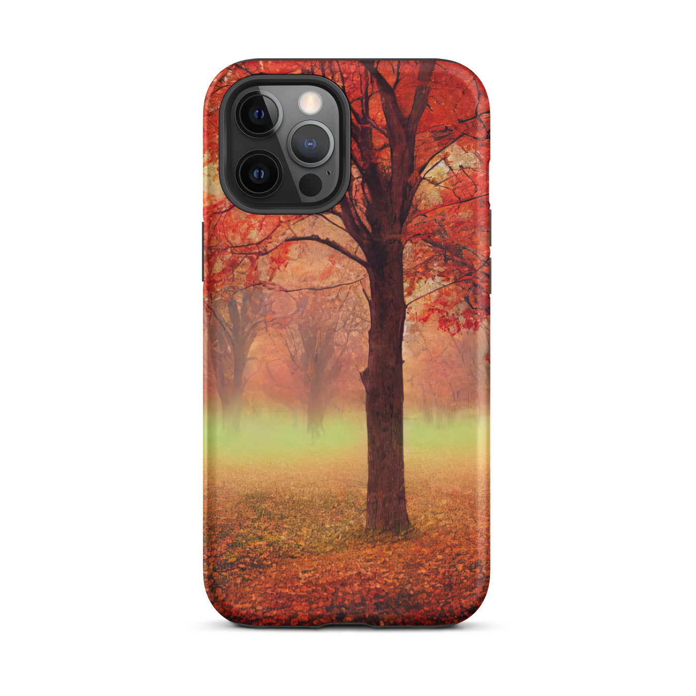 Wald im Herbst - Rote Herbstblätter - iPhone Schutzhülle (robust) camping xxx iPhone 12 Pro Max