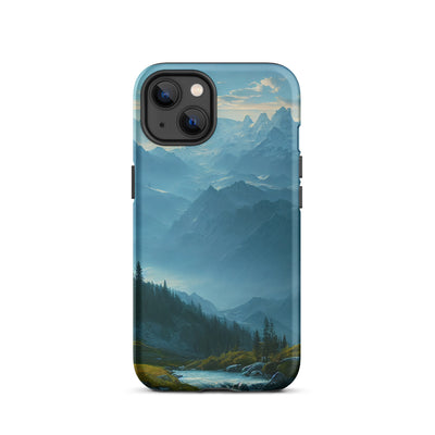 Gebirge, Wald und Bach - iPhone Schutzhülle (robust) berge xxx iPhone 13