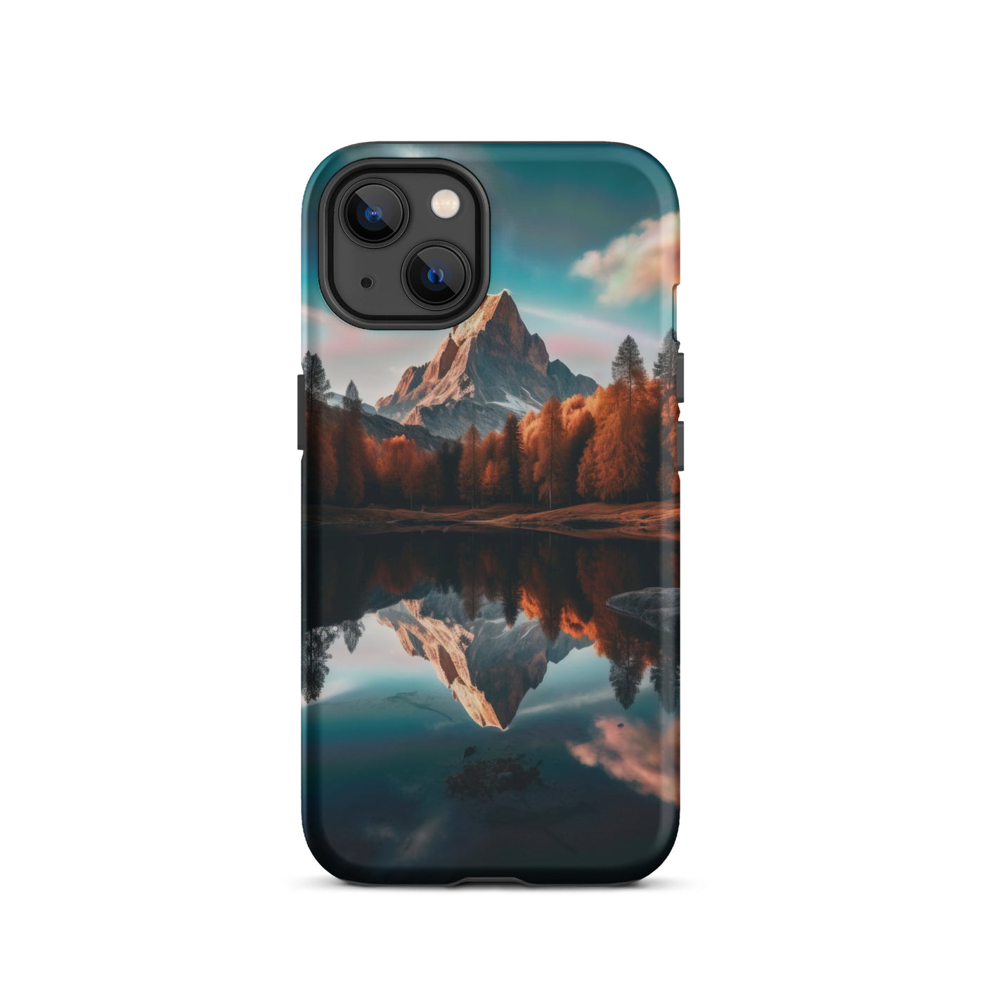 Bergsee, Berg und Bäume - Foto - iPhone Schutzhülle (robust) berge xxx iPhone 13